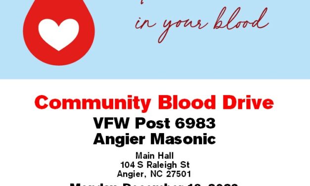 Community Blood Drive happening next Monday