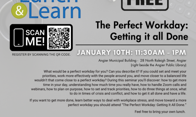 We hope you’ll join us for a Lunch and Learn