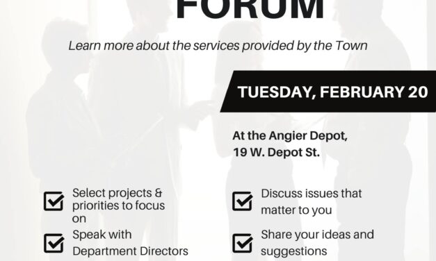 Town of Angier Public Community Forum to be Held