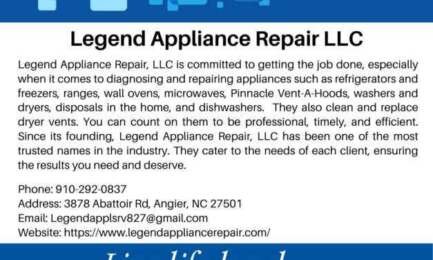 Welcome to the Chamber, Legend Appliance Repair LLC
