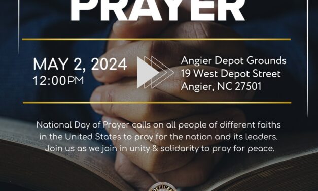 National Day of Prayer Coming up in May