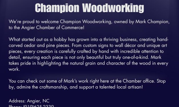 Welcome to the Chamber, Champion Woodworking