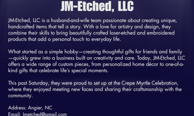 Welcome to the Chamber, JM-Etched LLC