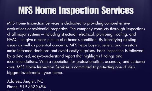 Welcome to the Chamber, MFS Home Inspection Services