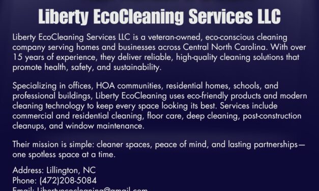 Welcome to the Chamber, Liberty EcoCleaning Services LLC