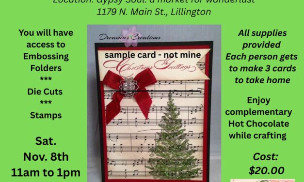 Christmas Greeting Card Making Event with GypsySoul