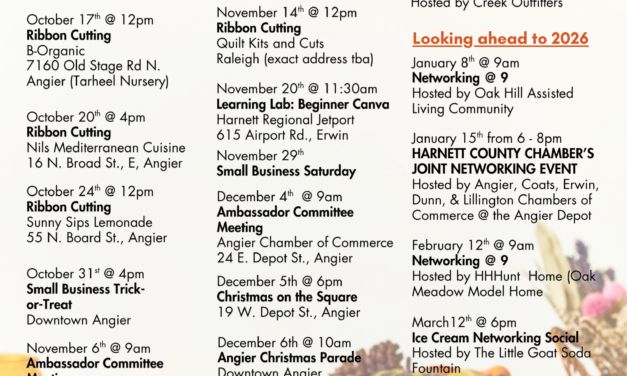 Our Chamber calendar is filled with ribbon cuttings, learning labs, networking, and annual community events.