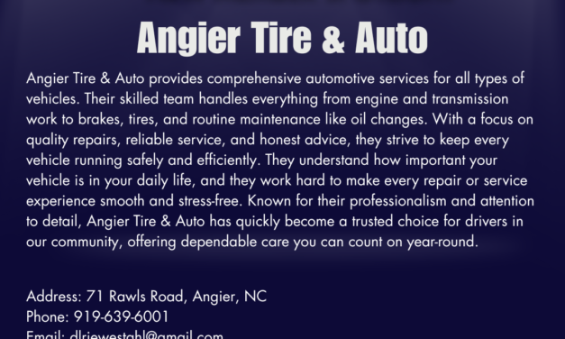Welcome to the Chamber, Angier Tire & Auto