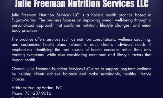 Welcome to the Chamber, Julie Freeman Nutrition Services LLC