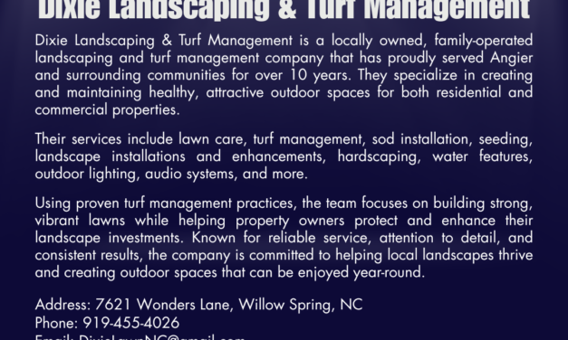 Welcome to the Chamber, Dixie Landscaping and Turf Management