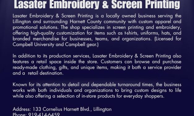 Welcome to the Chamber,  Lasater Embroidery & Screen Printing