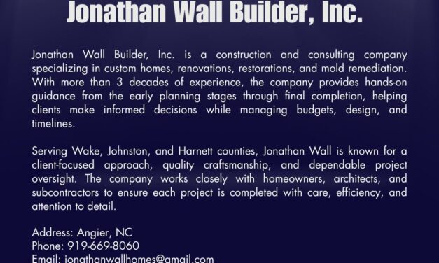 Welcome to the Chamber, Jonathan Wall Builder, Inc.