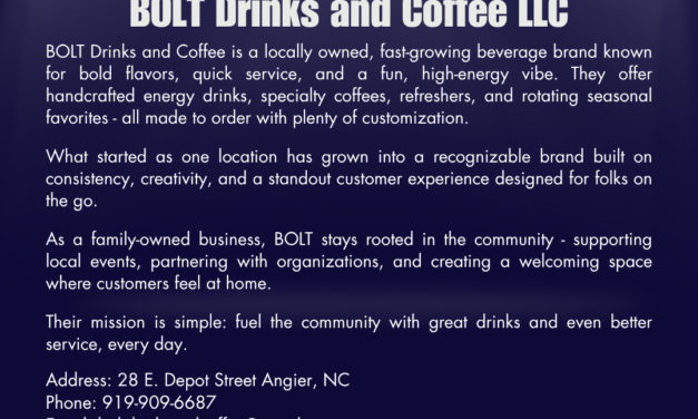 Welcome to the Chamber, BOLT Drinks and Coffee LLC