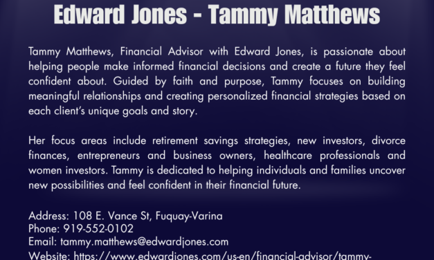 Welcome to the Chamber, Edward Jones – Tammy Matthews