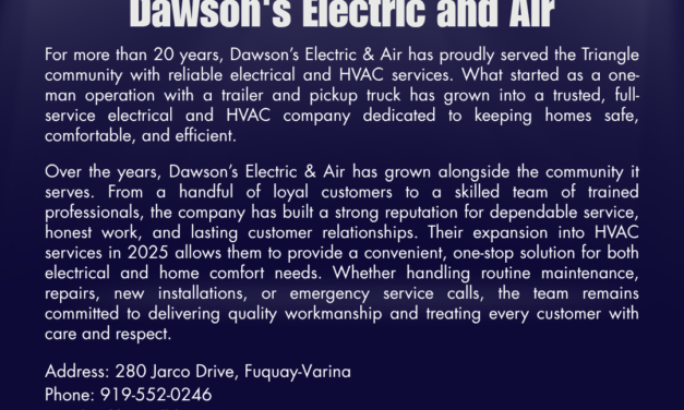 Welcome to the Chamber, Dawson’s Electric and Air