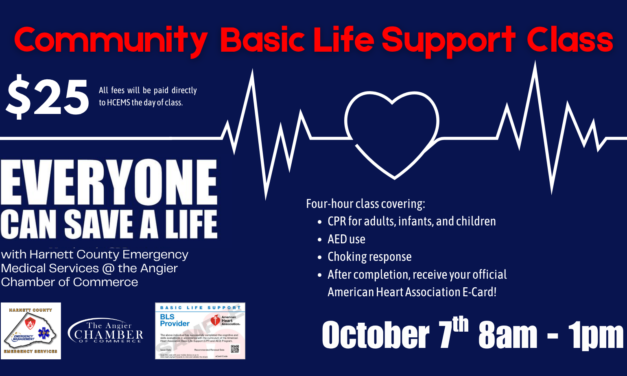 The ACOC is partnering with Harnett County Emergency Services to offer Basic Life Support (BLS) training for the community